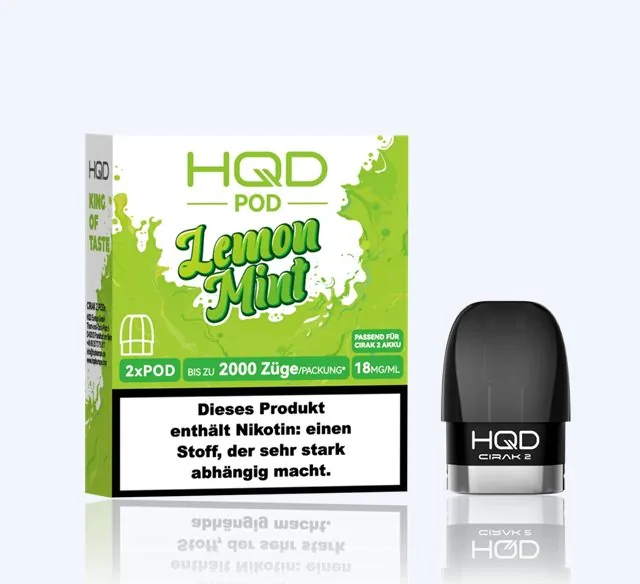 HQD CIRAK 2 Pod – Lemon Mint Pod-System