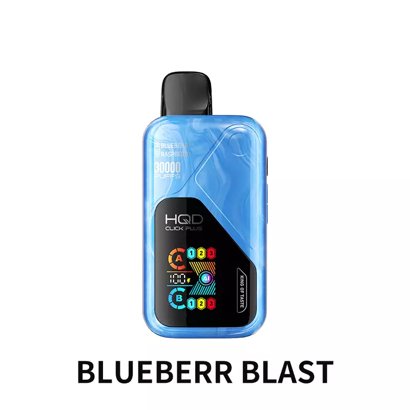 HQD Click Plus 30000 – Blueberry Blast Einweg E-Zigarette, bis zu 30000 Züge