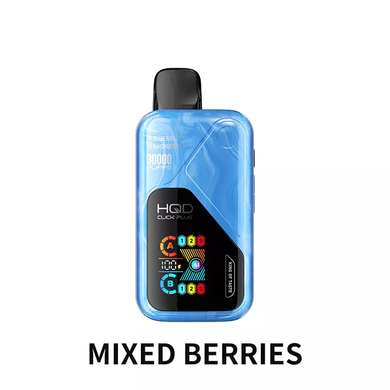 HQD Click Plus 30000 – Mixed Berries Einweg E-Zigarette, bis zu 30000 Züge
