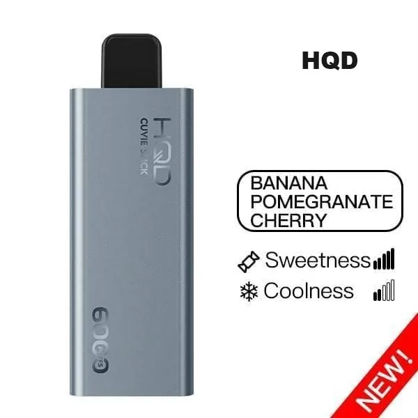 HQD Cuvie Slick 6000 – Banana Pomegranate Cherry Einweg E-Zigarette
