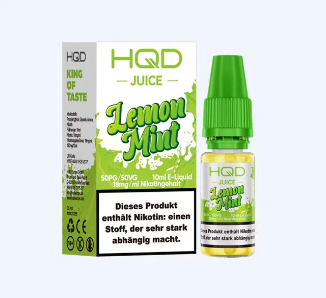 HQD JUICE – Lemon Mint Einweg E-Zigarette