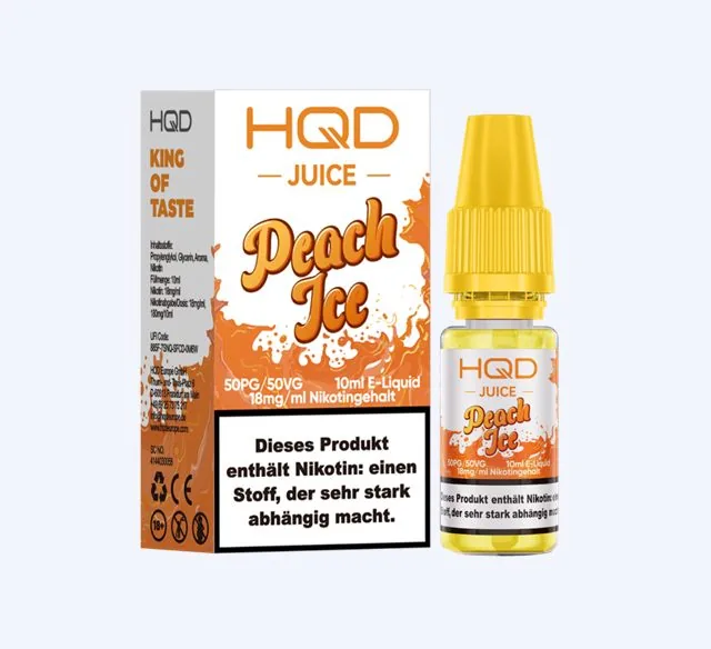 HQD JUICE – Peach Ice Einweg E-Zigarette