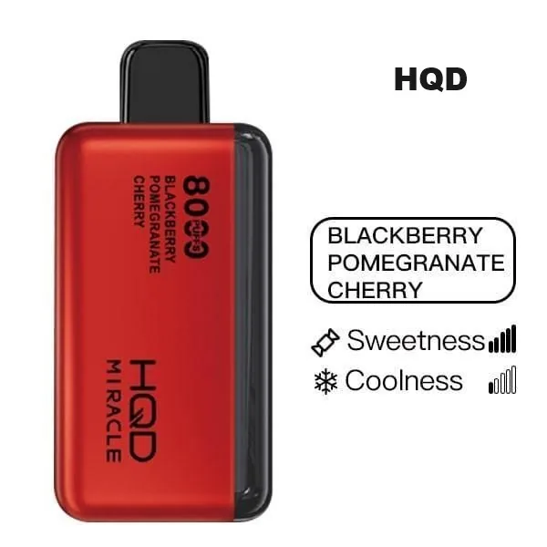 HQD Miracle 8000 – Blackberry Pomegranate Cherry Einweg E-Zigarette