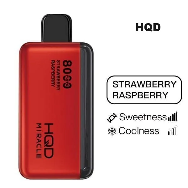 HQD Miracle 8000 – Strawberry Raspberry Einweg E-Zigarette
