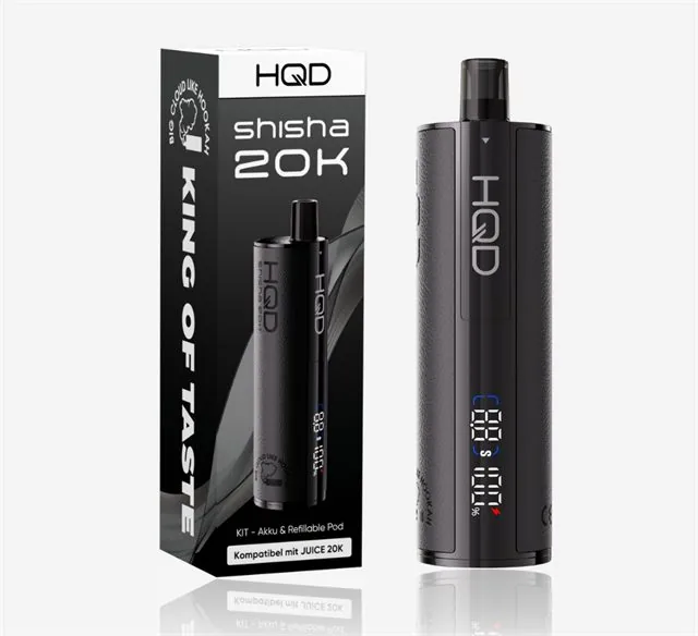 HQD SHISHA 20K Produktreihe mit 13 Sorten, E-Shisha zum Einmalgebrauch