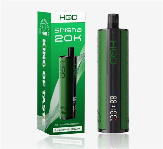 HQD Shisha 20K – Green E-Shisha zum Einmalgebrauch