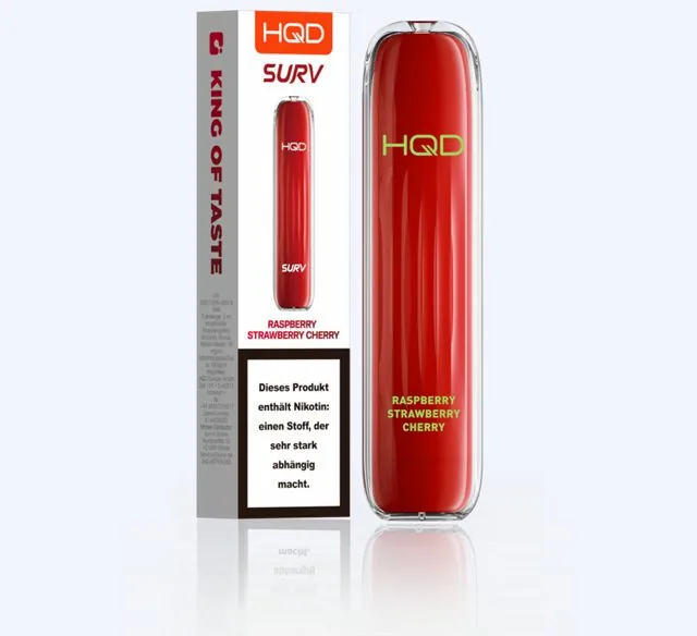 HQD SURV – Raspberry Strawberry Cherry Einweg E-Zigarette